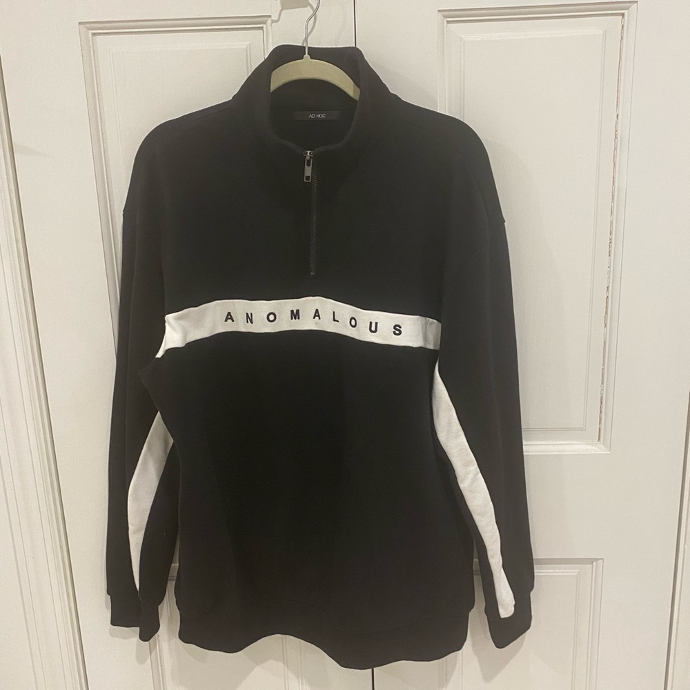 Ad Hoc - mens sweater - black and white size M